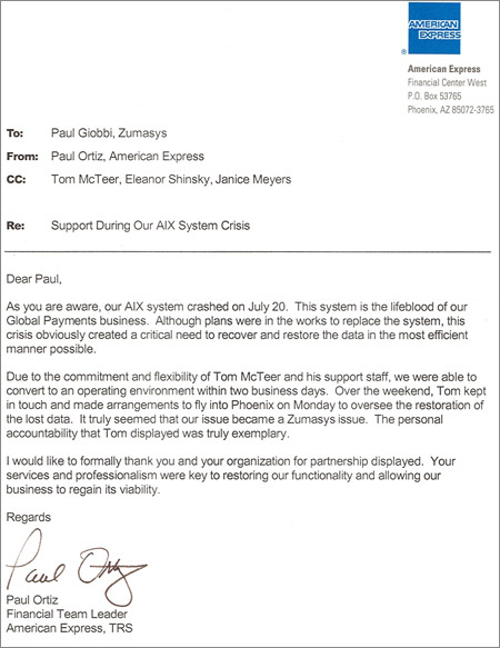 American Express Thanks Zumasys In Crisis Support Zumasys american-express-thanks-zumasys-in-crisis-support-zumasys